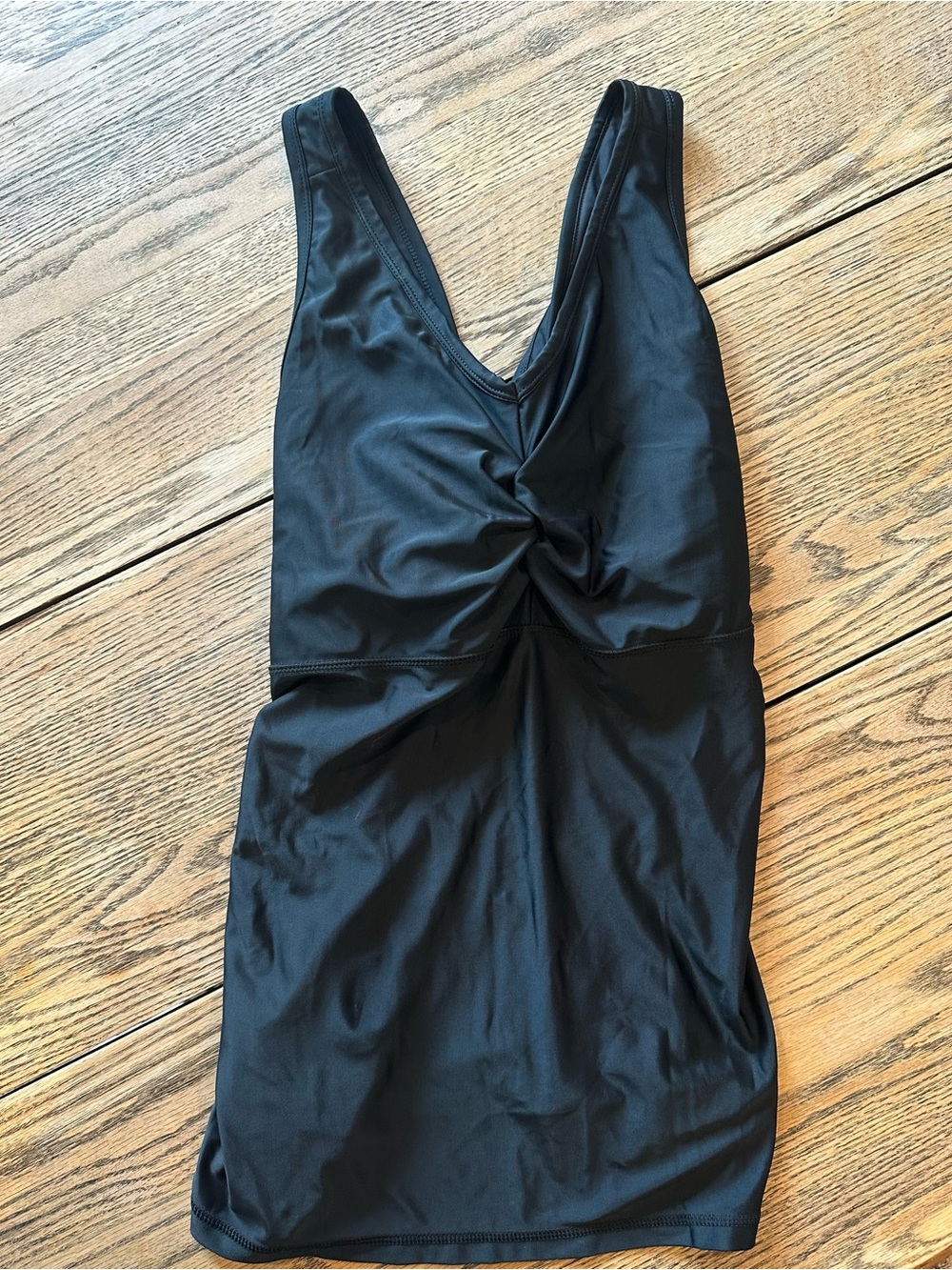 Black Twist-Front Swim Tank